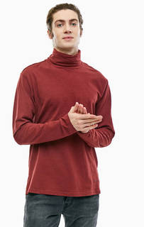 Хлопковая водолазка бордового цвета Gas