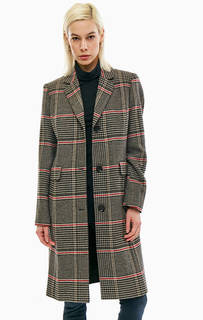 Удлиненное пальто в клетку с карманами Gerry Weber