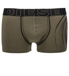 Хлопковые трусы-боксеры с логотипом бренда Diesel
