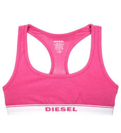 Хлопковый бюстгальтер цвета фуксии Diesel