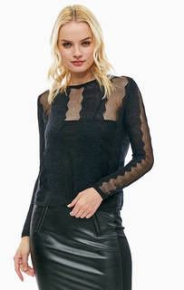 Джемпер с вставками из вискозы и топом Pennyblack