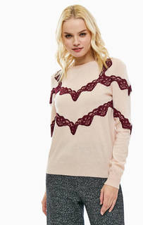 Джемпер свободного кроя с кружевной отделкой Pennyblack