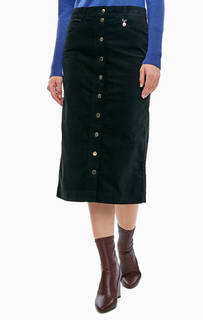 Вельветовая юбка на пуговицах Pennyblack