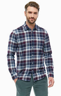 Хлопковая рубашка в клетку с карманом Lerros