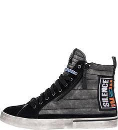 Высокие кеды на молнии и шнуровке Diesel