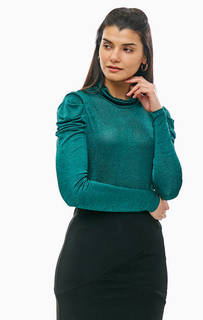 Блуза из тонкого трикотажа бирюзового цвета Vero Moda