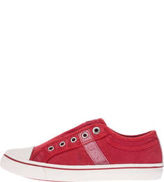 Красные текстильные слипоны S.Oliver