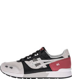 Замшевые серые кроссовки на шнуровке Asics Tiger