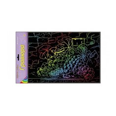 Гравюра Рыжий кот Виноград в