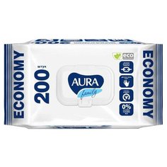 Влажные салфетки Aura Family