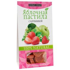 Пастила Живые снеки яблочная с