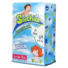Sachiko подгузники М 6-11 кг 64