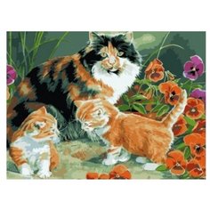 Рыжий кот Картина по номерам