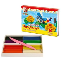 Пластилин Луч Кроха 8 цветов