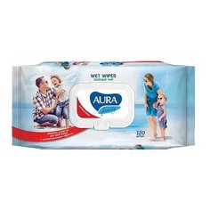 Влажные салфетки Aura Family
