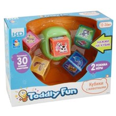 Кубики 1 TOY Животные Т55619