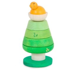 Пирамидка Le Toy Van Зелёное