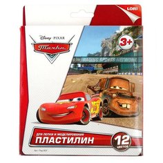 Пластилин LORI Тачки 12 цветов