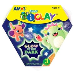 Масса для лепки AMOS светящаяся Амос