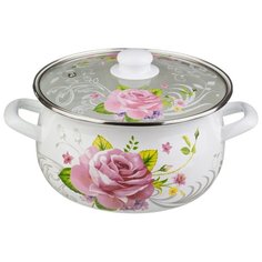 Кастрюля Agness со стеклянной