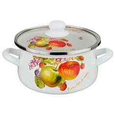 Кастрюля Agness со стеклянной