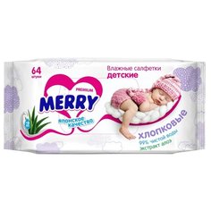 Влажные салфетки Merry С