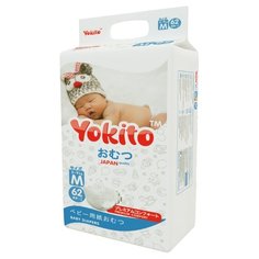 Yokito подгузники M 5-9 кг 62 шт.