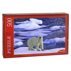 Пазл Рыжий кот Белый медведь на