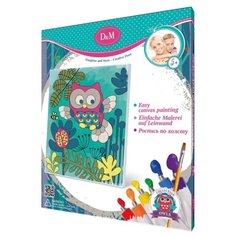 D&M Картина по контурам Совенок