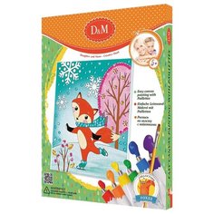 D&M Картина по контурам Лисы с