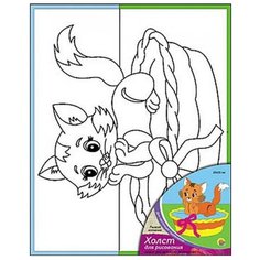 Рыжий кот Картина по контурам