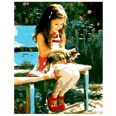 Рыжий кот Картина по номерам