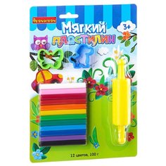 Пластилин BONDIBON 12 цветов с