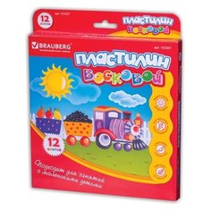 Пластилин BRAUBERG восковой 12