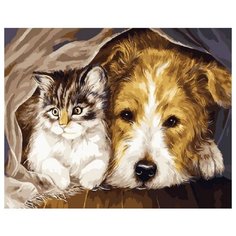 Рыжий кот Картина по номерам