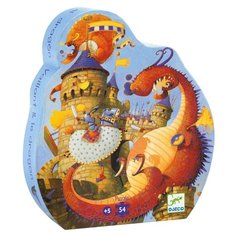 Пазл DJECO Рыцарь и дракон