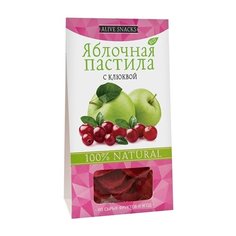 Пастила Живые снеки яблочная с
