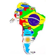 Пазл Гео-Магнит Южная Америка в