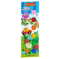 Пластилин BONDIBON 6 цветов 50
