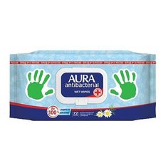 Влажные салфетки Aura