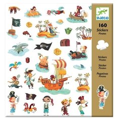 DJECO Наклейки Пираты 160 шт.