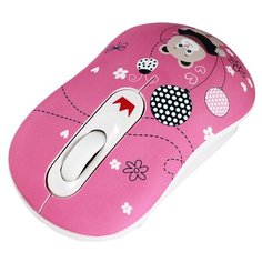 Мышь CROWN CMM-928W Bear Pink USB