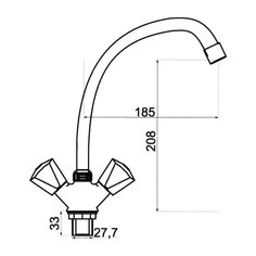 Двухрычажный смеситель для Центр Сантехники