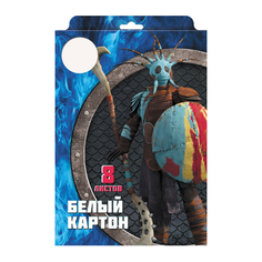 Белый картон Dragons Action! A4