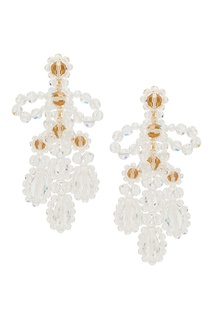 Прозрачные серьги с позолотой Simone Rocha