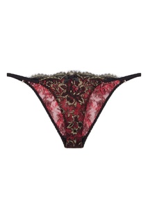 Классические трусики Yesmine черные с розовым Agent Provocateur