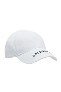 Белая бейсболка с логотипом Balenciaga Man