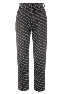 Серые джинсы с логотипами Alexanderwang.T