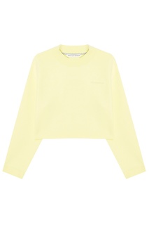 Короткий джемпер лаймового оттенка Alexanderwang.T