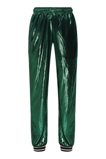 Зеленые джоггеры с лампасами Gucci Man